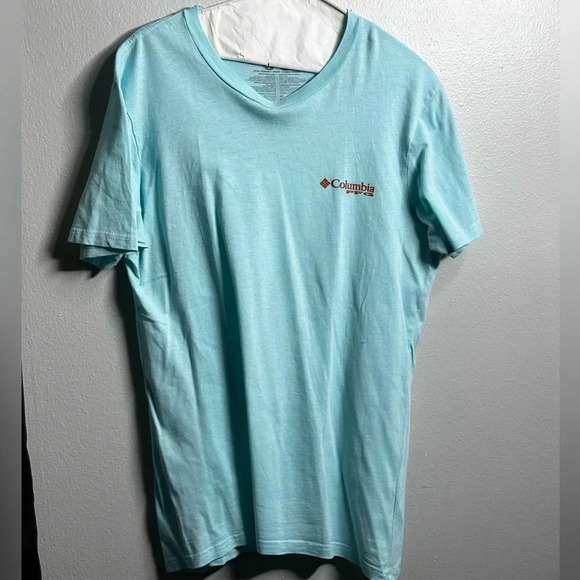 Columbia‎ Men PGF Blue T-shirt Fishing Gear Size M. - Picture 1 of 8